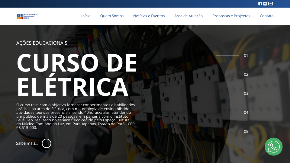 Site sustentável desenvolvido pela web aplicações
